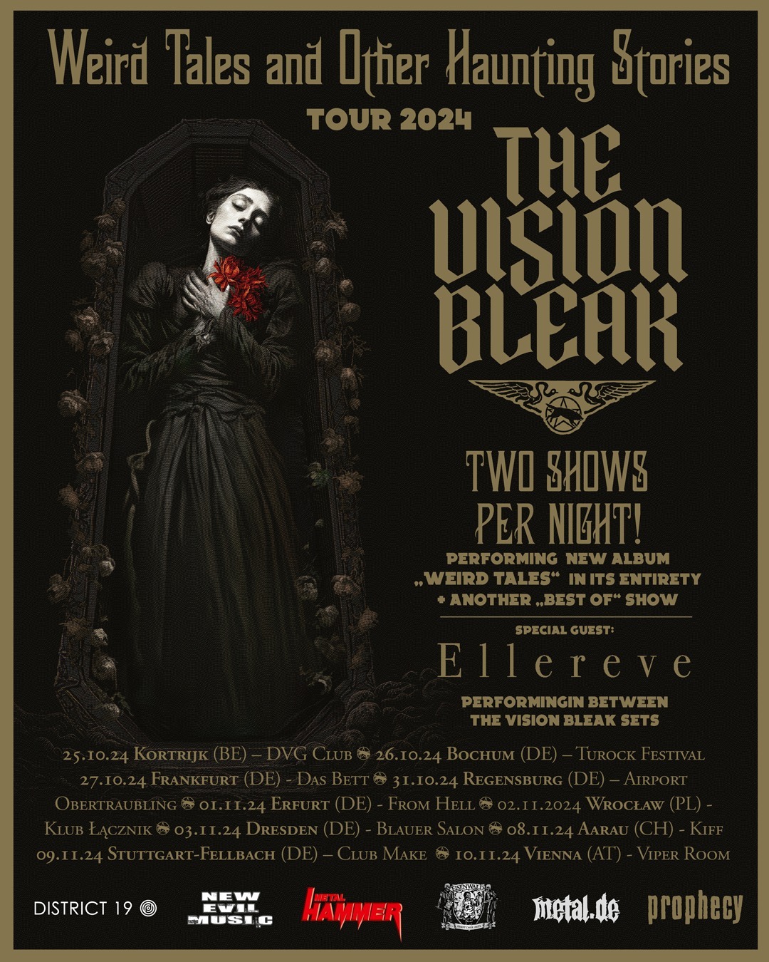 The Vision Bleak - Weird Tales and Other Haunting Stories tour 2024